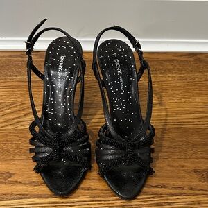 DKNY Black Strappy Heels